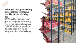 Ưu điểm của Kệ V Lỗ trong kho hàng (5)