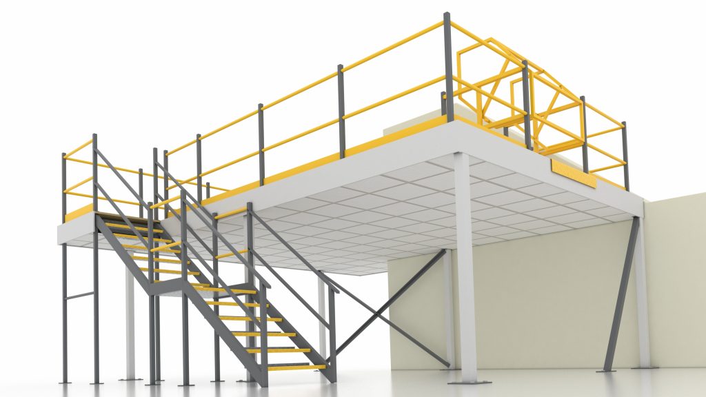 Kệ Sàn Mezzanine Ứng Dụng Trong Kho Hàng 3 bản vẽ kệ sàn mezzanine