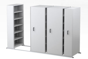 vertical mobile shelving