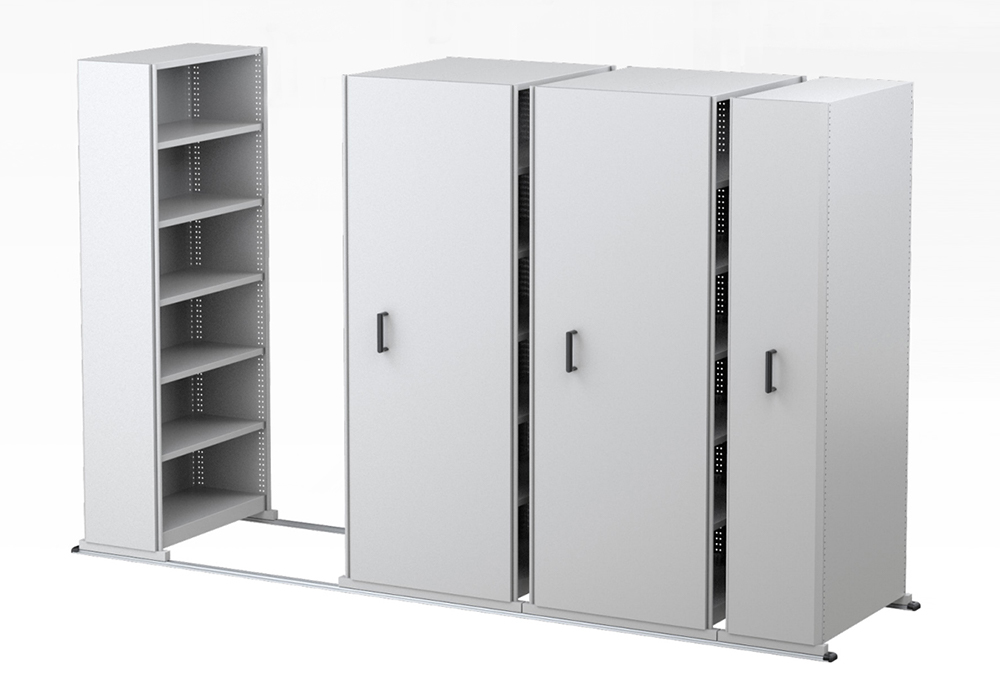 vertical mobile shelving