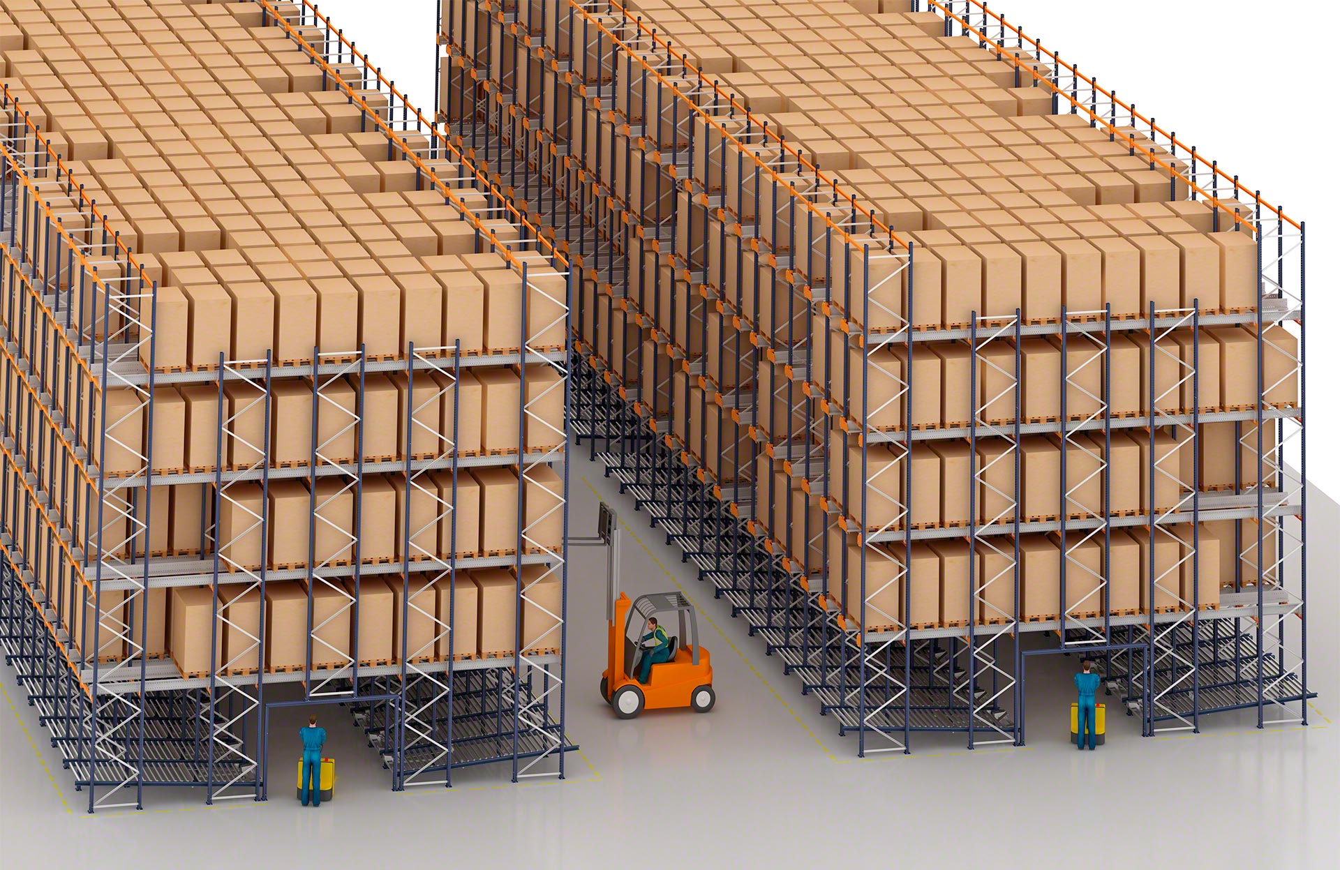 Kệ Pallet Shuttle Lưu Trữ Hàng Hóa Nhanh Chóng, Hiệu Quả 3 cau truc ke pallet shuttle