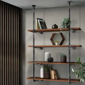 Kệ sắt treo tường phòng khách