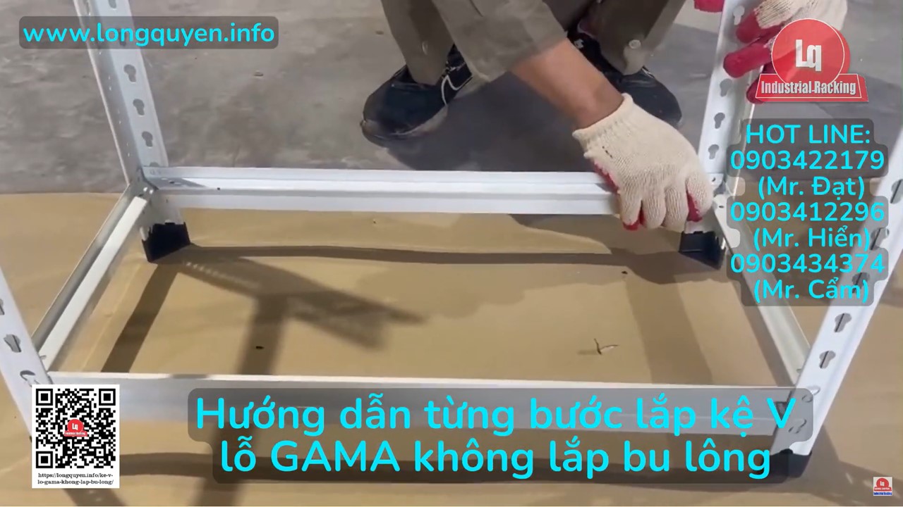 Lắp Ráp Kệ Sắt 3 Tầng