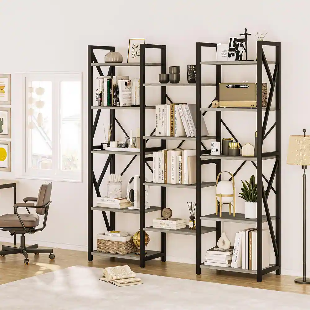 10 Mẫu Kệ Trang Trí Bằng Sắt Đẹp Giá Rẻ 7 kệ sắt kết hợp gỗ công nghiệp