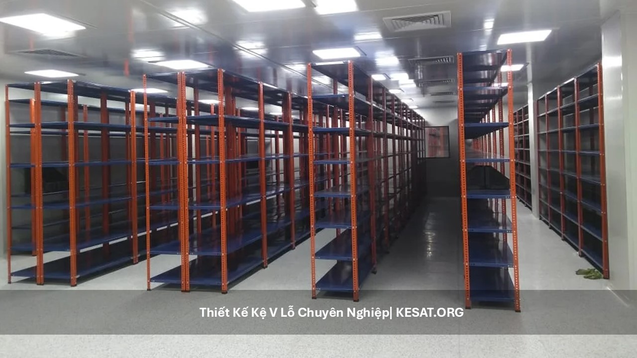 Thiết kế kệ v lỗ chuyên nghiệp