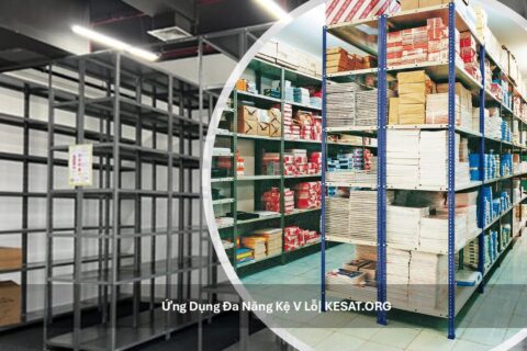 Kệ Trung Tải Hay Kệ V Lỗ? So Sánh Chi Tiết Để Chọn Đúng Cho Kho 3 Ứng dụng đa năng kệ v lỗ
