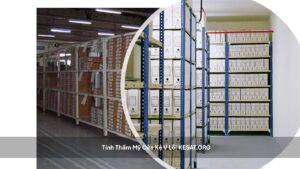 Tính thẩm mỹ của kệ v lỗ