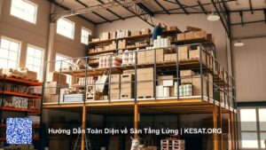 Sơ đồ tối ưu hóa không gian kho với sàn tầng lửng
